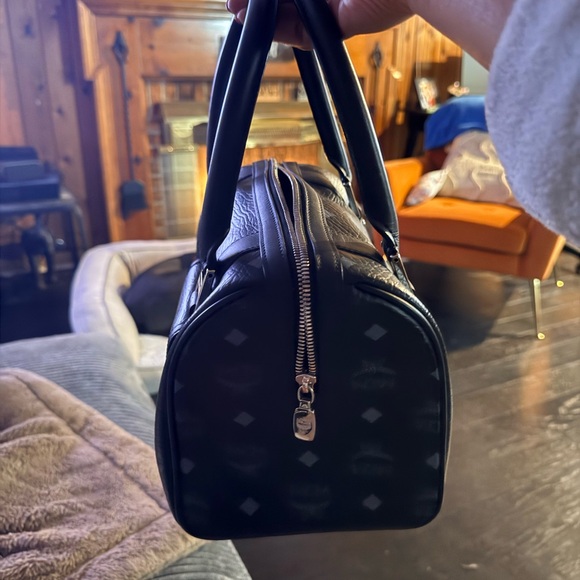 MCM Black Monogram Men's Handbag - Picture 3 of 6